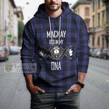 MacKay Blue #02 Tartan Hoodie with Family Crest DNA In Me Style