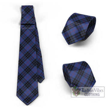 MacKay Blue #02 Tartan Classic Necktie Cross Style