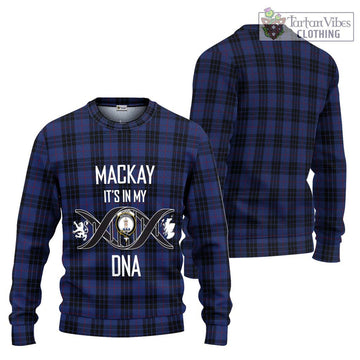 MacKay Blue #02 Tartan Ugly Sweater with Family Crest DNA In Me Style