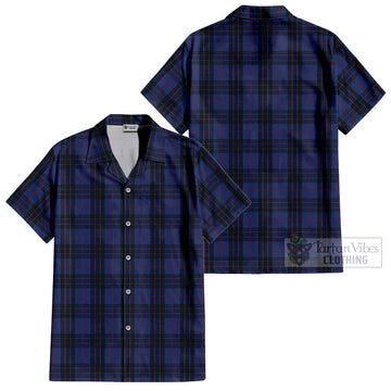 MacKay Blue #02 Tartan Cotton Hawaiian Shirt