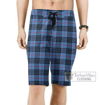 MacKay Blue Tartan Men's Board Shorts