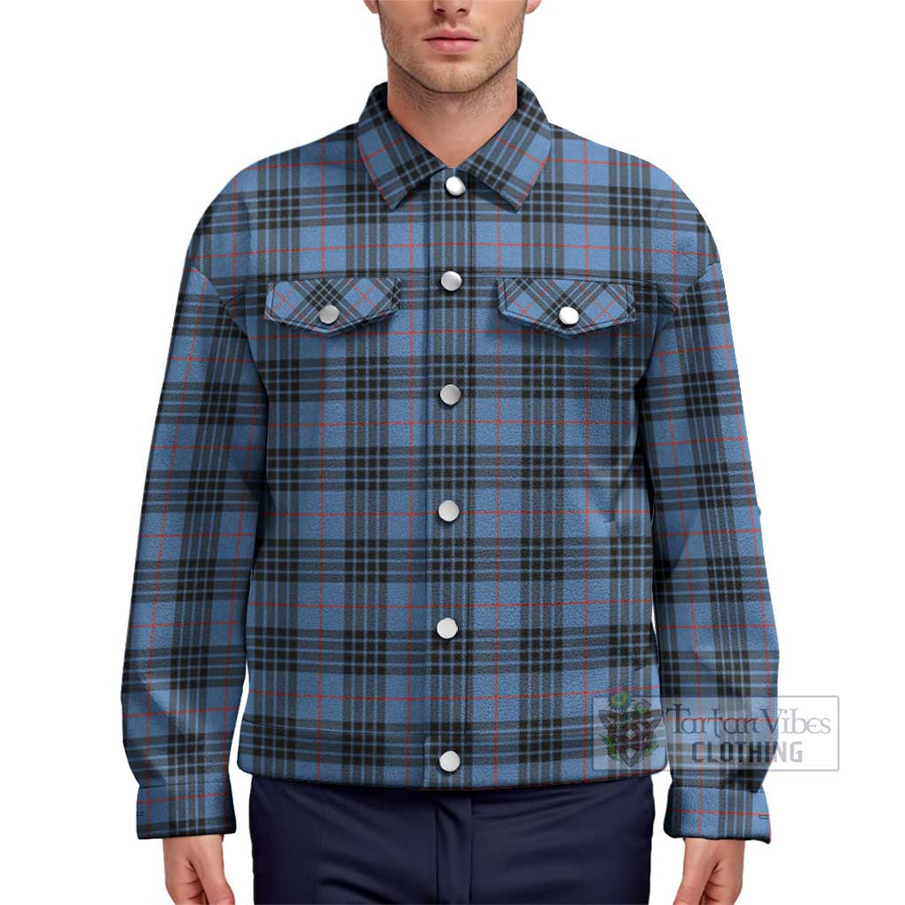 MacKay Blue Tartan Unisex Lapel Cotton Jacket Unisex - Tartan Vibes Clothing