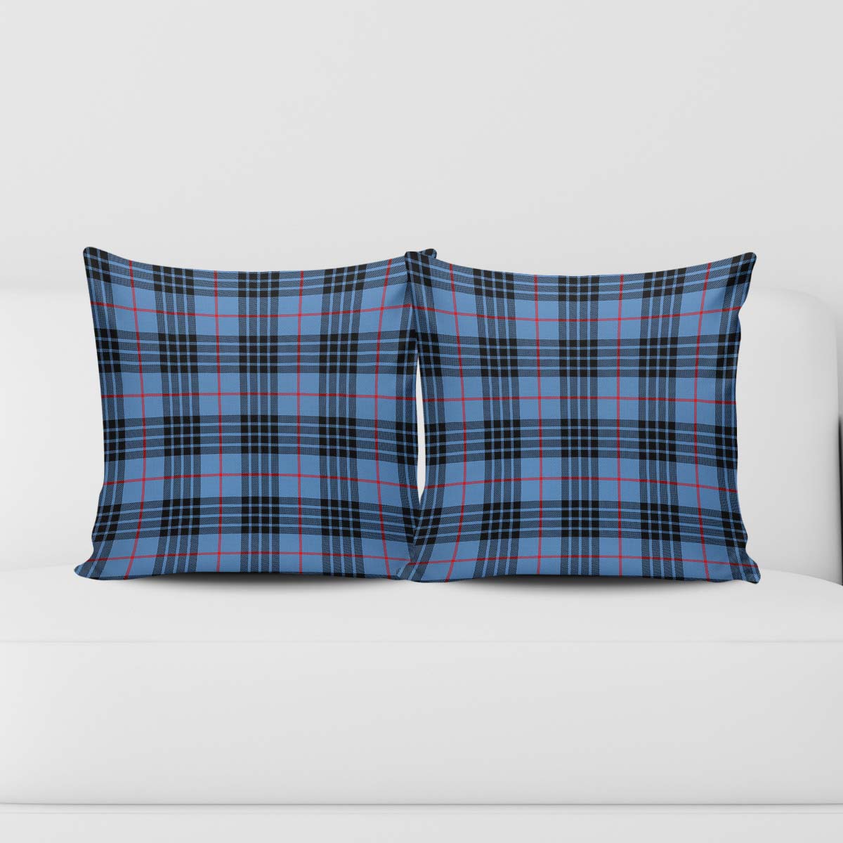 MacKay Blue Tartan Pillow Cover Square Pillow Cover - Tartanvibesclothing