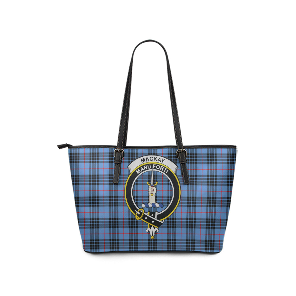 mackay-blue-tartan-leather-tote-bag-with-family-crest