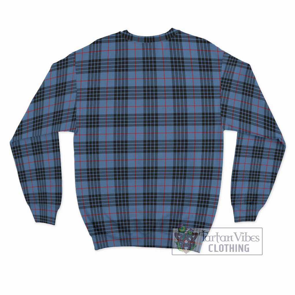 MacKay Blue Tartan Sweatshirt with Family Crest DNA In Me Style - Tartanvibesclothing Shop