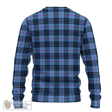 MacKay Blue Tartan Ugly Sweater with Family Crest DNA In Me Style