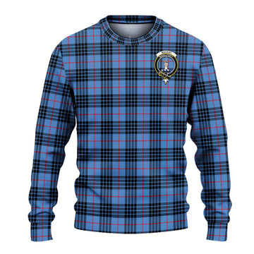 MacKay Blue Tartan Ugly Sweater with Family Crest