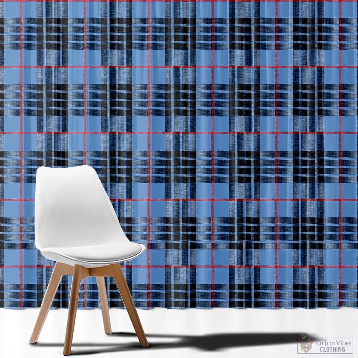 MacKay Blue Tartan Window Curtain