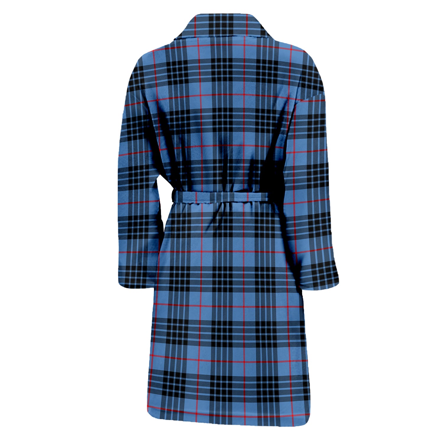 MacKay Blue Tartan Bathrobe with Family Crest - Tartan Vibes Clothing