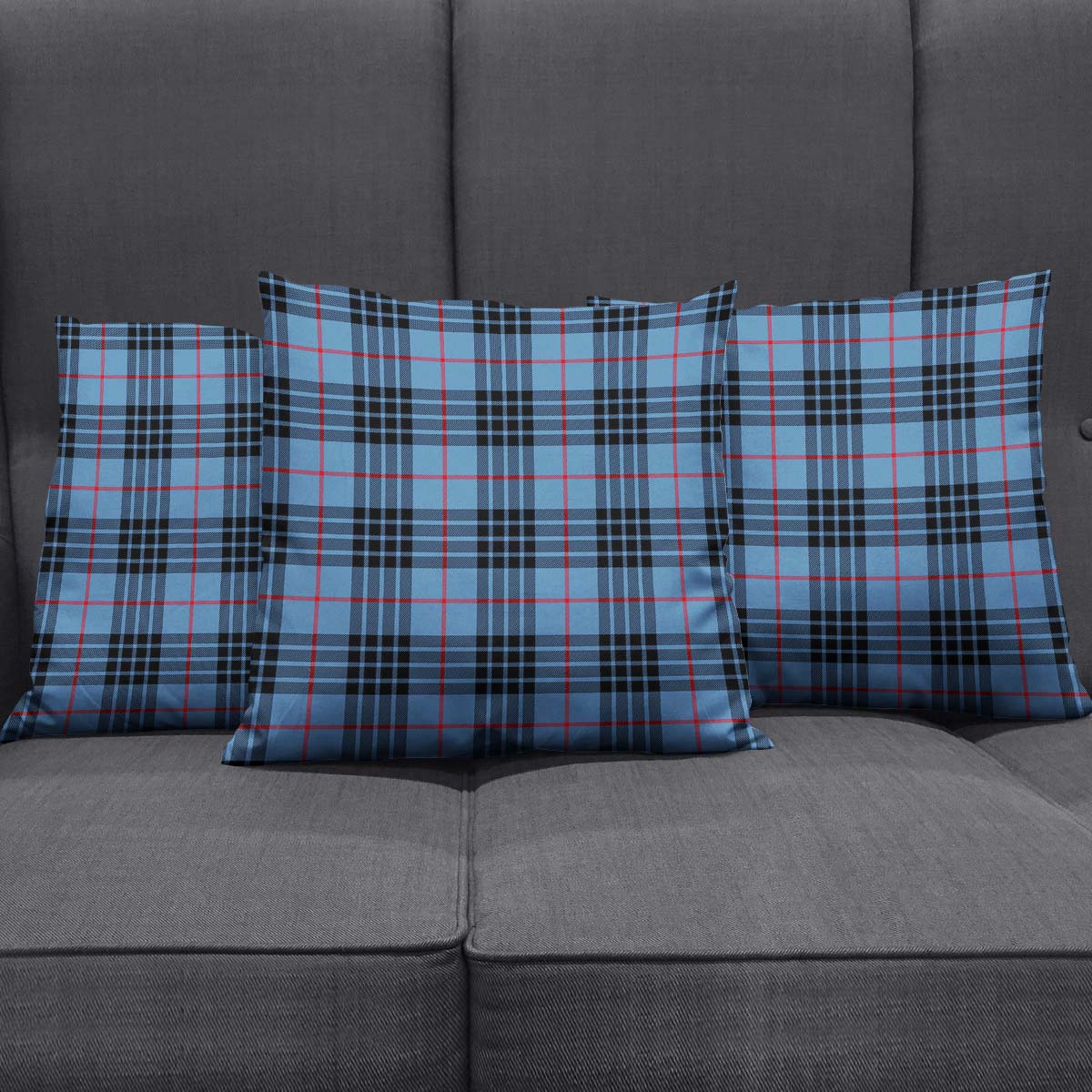 MacKay Blue Tartan Pillow Cover - Tartanvibesclothing