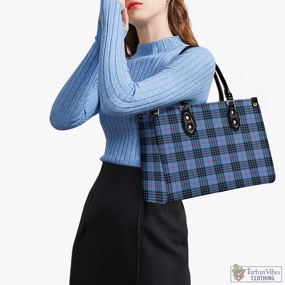 Tartan Vibes Clothing MacKay Blue Tartan Luxury Leather Handbags