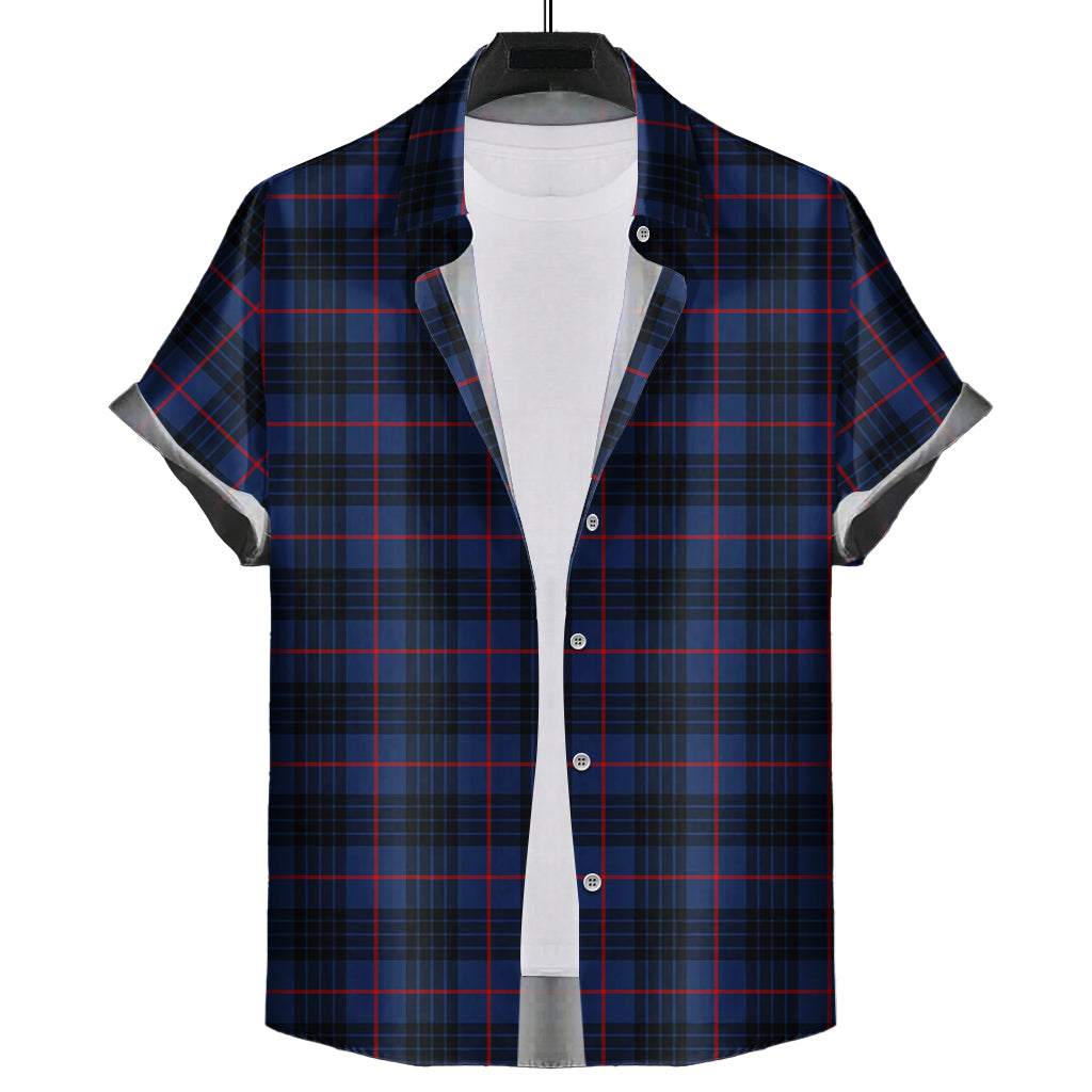 mackay-blue-modern-tartan-short-sleeve-button-down-shirt