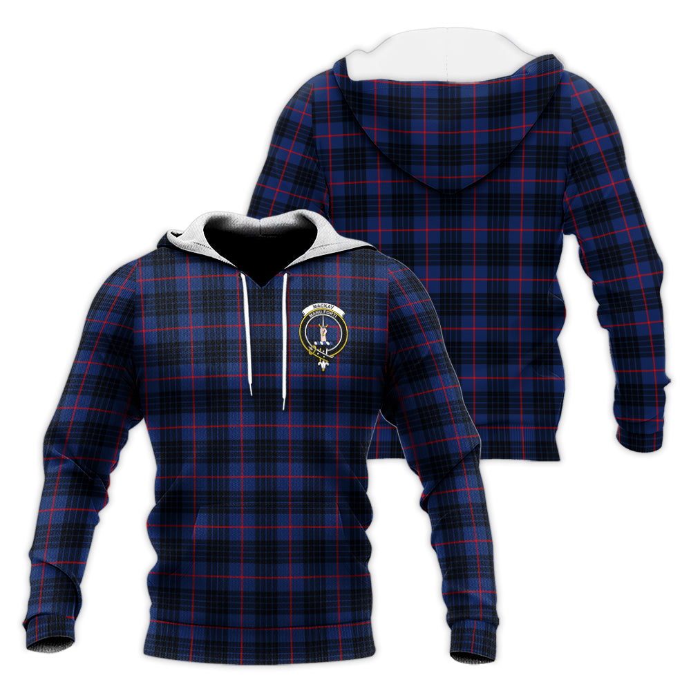 mackay-blue-modern-tartan-knitted-hoodie-with-family-crest