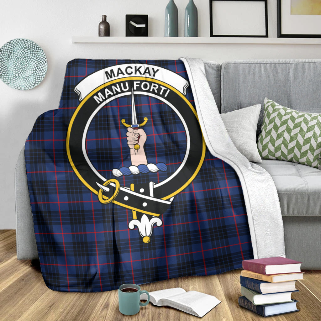 mackay-blue-modern-tartab-blanket-with-family-crest