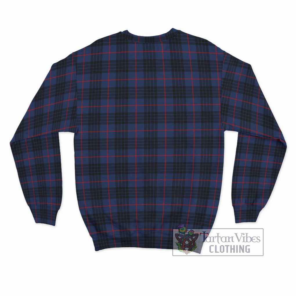 MacKay Blue Modern Tartan Sweatshirt with Family Crest DNA In Me Style - Tartanvibesclothing Shop