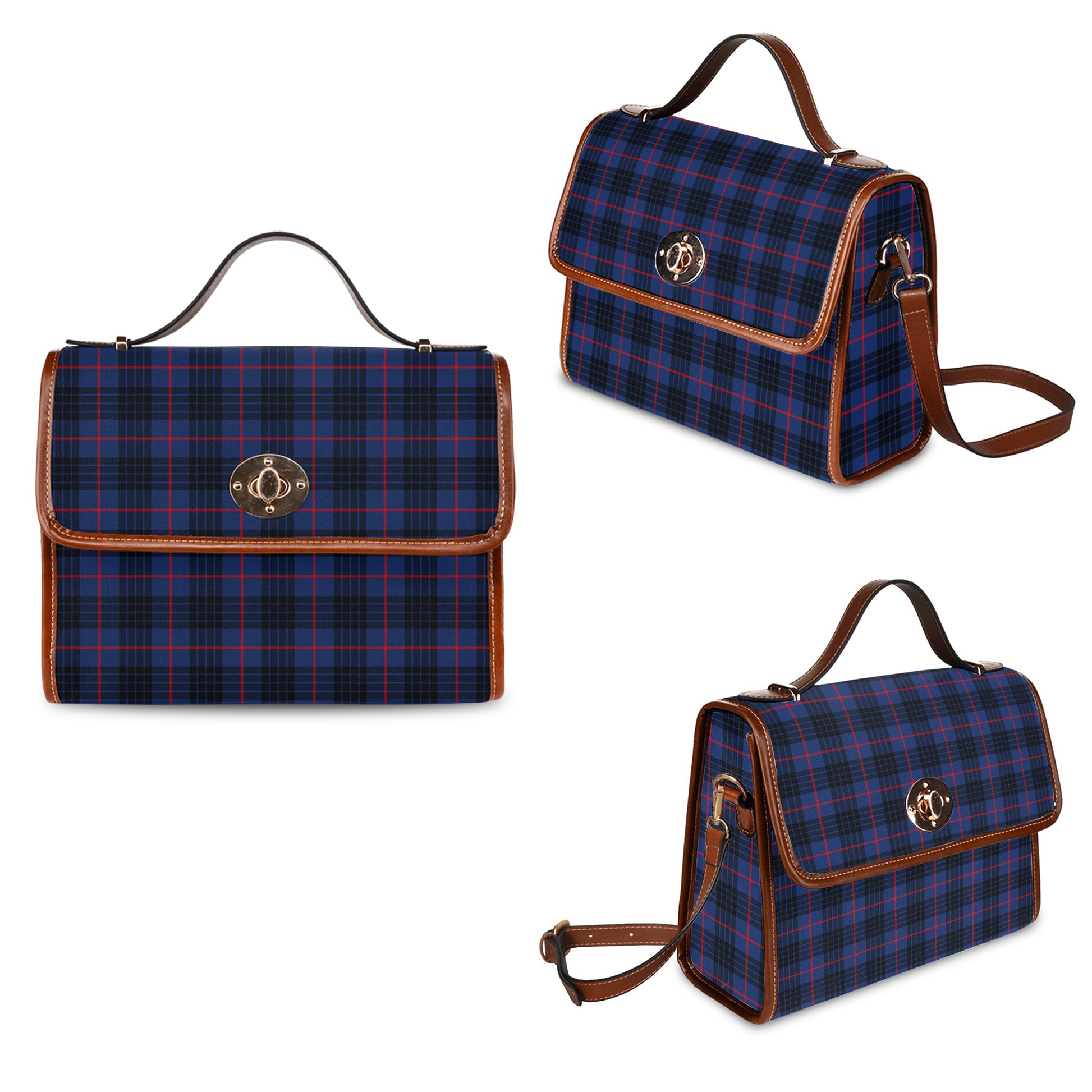 mackay-blue-modern-tartan-leather-strap-waterproof-canvas-bag