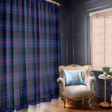 MacKay Blue Modern Tartan Window Curtain