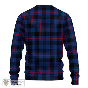 MacKay Blue Modern Tartan Ugly Sweater with Family Crest DNA In Me Style