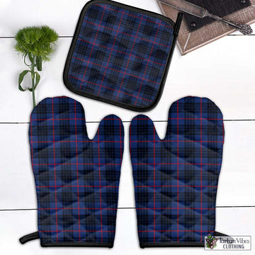 MacKay Blue Modern Tartan Combo Oven Mitt & Pot-Holder