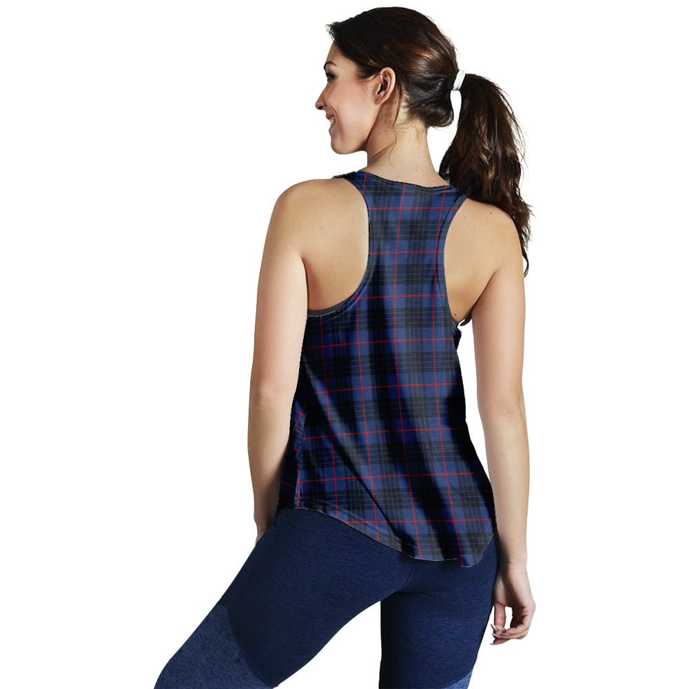 mackay-blue-modern-tartan-women-racerback-tanks