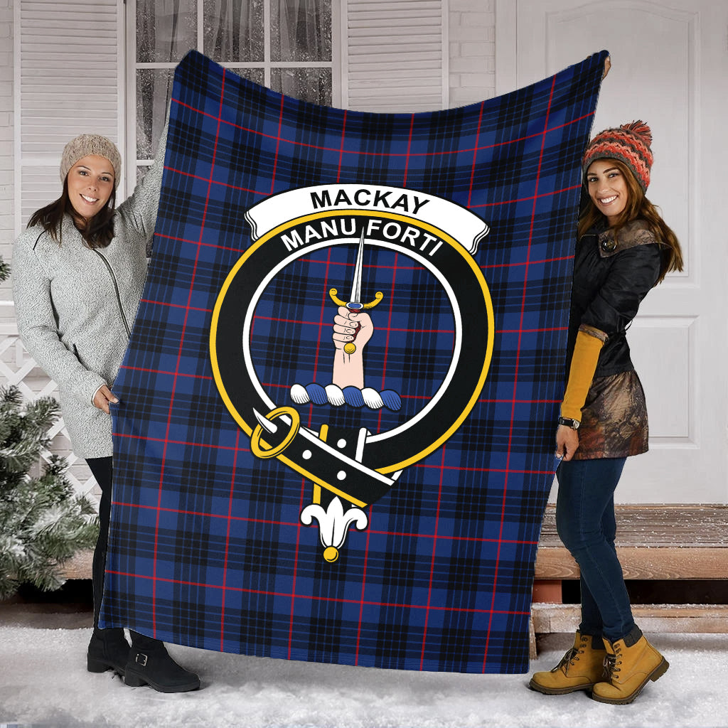 mackay-blue-modern-tartab-blanket-with-family-crest