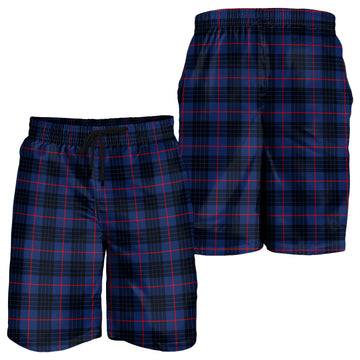 MacKay Blue Modern Tartan Mens Shorts