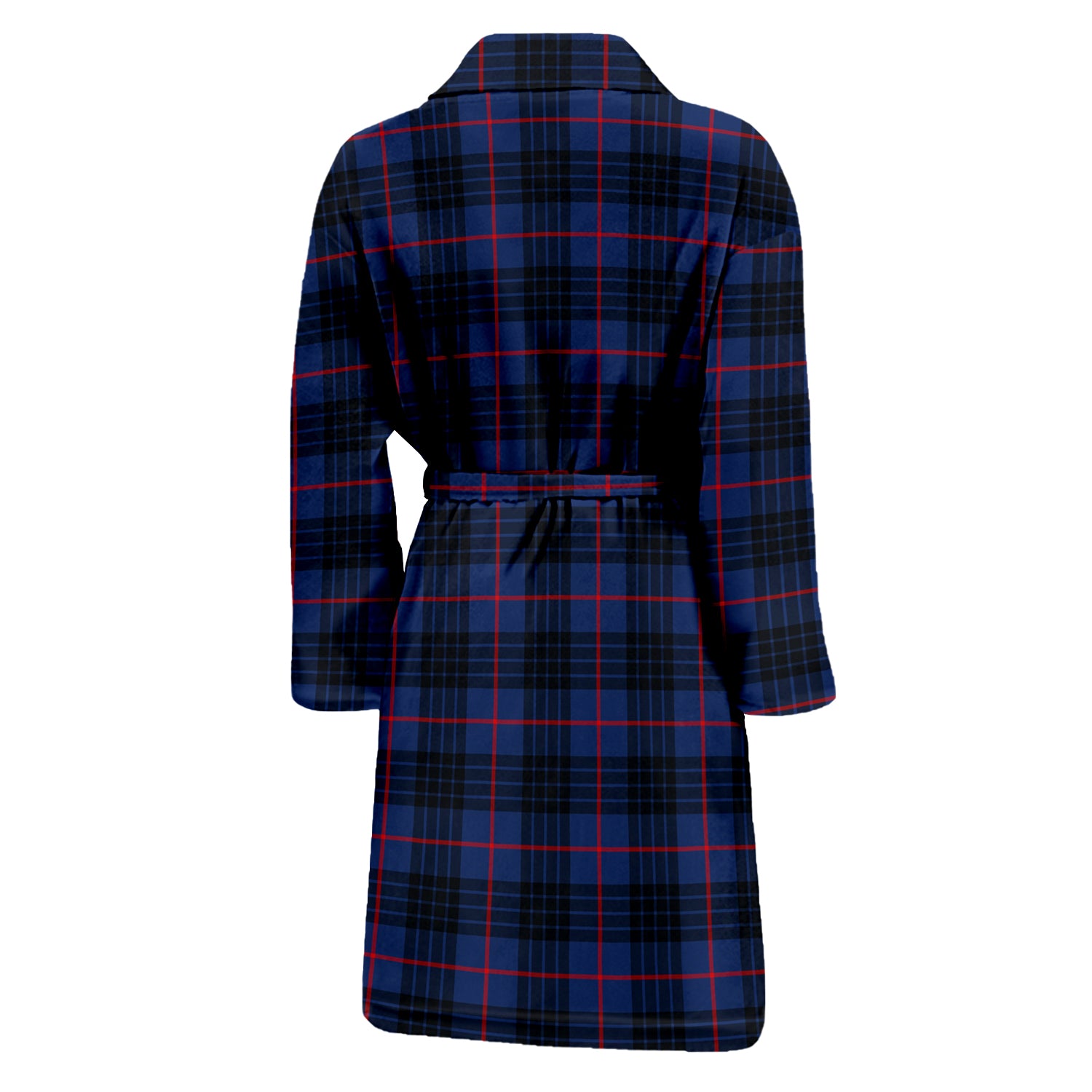 MacKay Blue Modern Tartan Bathrobe with Family Crest - Tartan Vibes Clothing