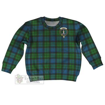 MacKay (McKay) Tartan Kid Ugly Sweater with Family Crest