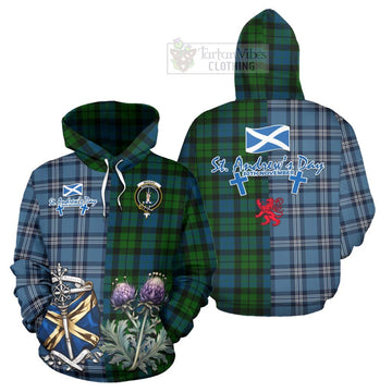 MacKay (McKay) Tartan Hoodie Happy St. Andrew's Day Half Tartan Style