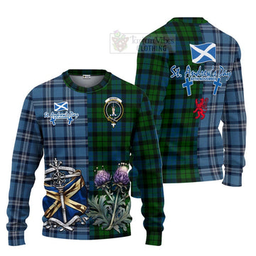 MacKay (McKay) Tartan Knitted Sweater Happy St. Andrew's Day Half Tartan Style