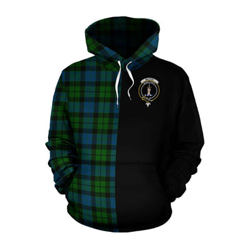 MacKay (McKay) Tartan Cotton Hoodie with Family Crest and Half Of Me Style