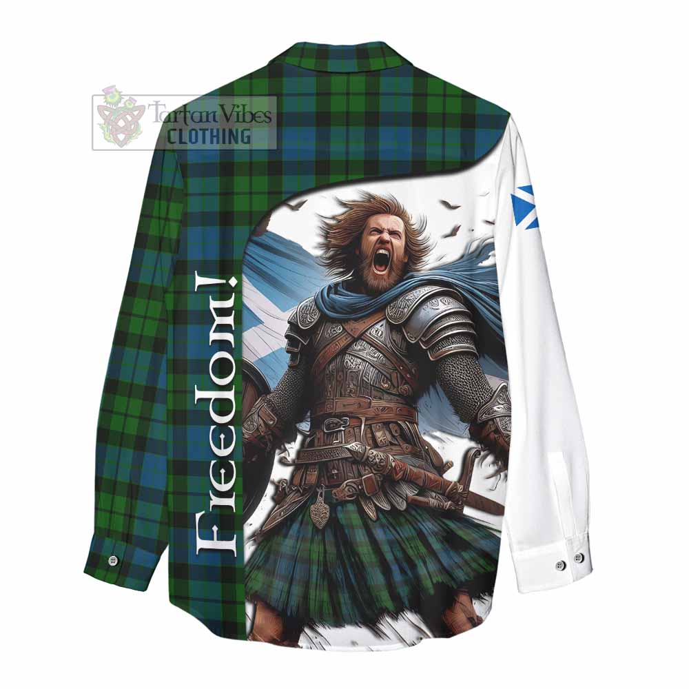 Tartan Vibes Clothing MacKay (McKay) Crest Tartan Women's Casual Shirt Inspired by the Freedom of Scottish Warrior