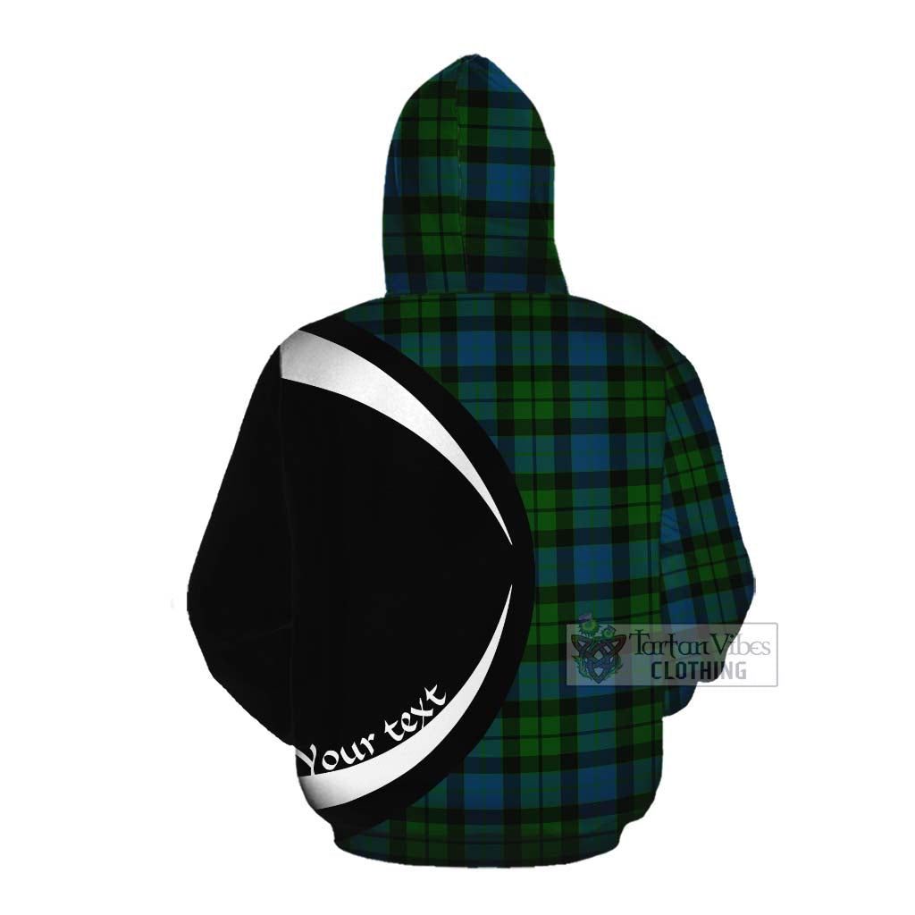 Tartan Vibes Clothing MacKay (McKay) Tartan Cotton Hoodie with Family Crest Circle Style