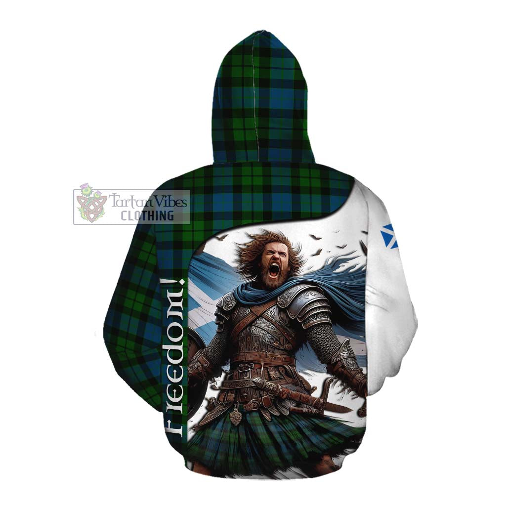 Tartan Vibes Clothing MacKay (McKay) Crest Tartan Cotton Hoodie Inspired by the Freedom of Scottish Warrior