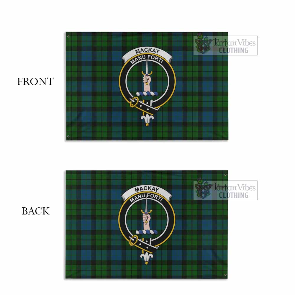 MacKay (McKay) Tartan House Flag with Family Crest - Tartan Vibes Clothing