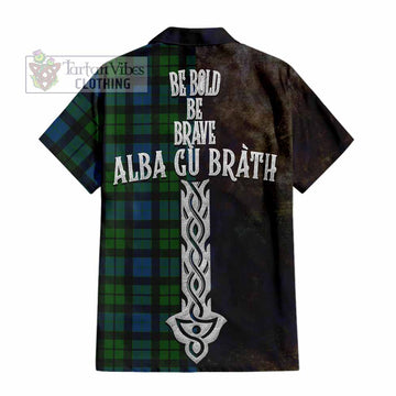 MacKay (McKay) Tartan Family Crest Hawaiian Shirt Alba Gu Brath Be Brave Lion Ancient Style - Tartan Vibes Clothing