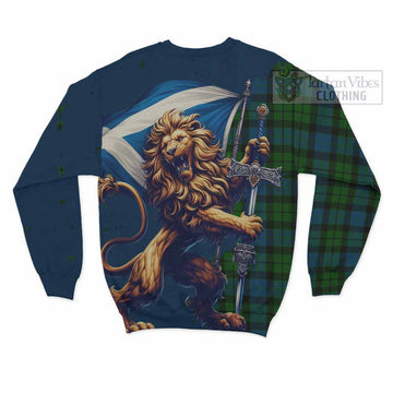 MacKay (McKay) Tartan Family Crest Sweatshirt with Scottish Majestic Lion