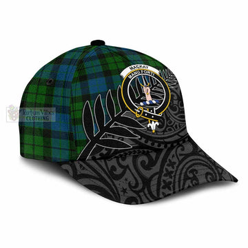 MacKay (McKay) Tartan Classic Cap with New Zealand Silver Fern Half Style