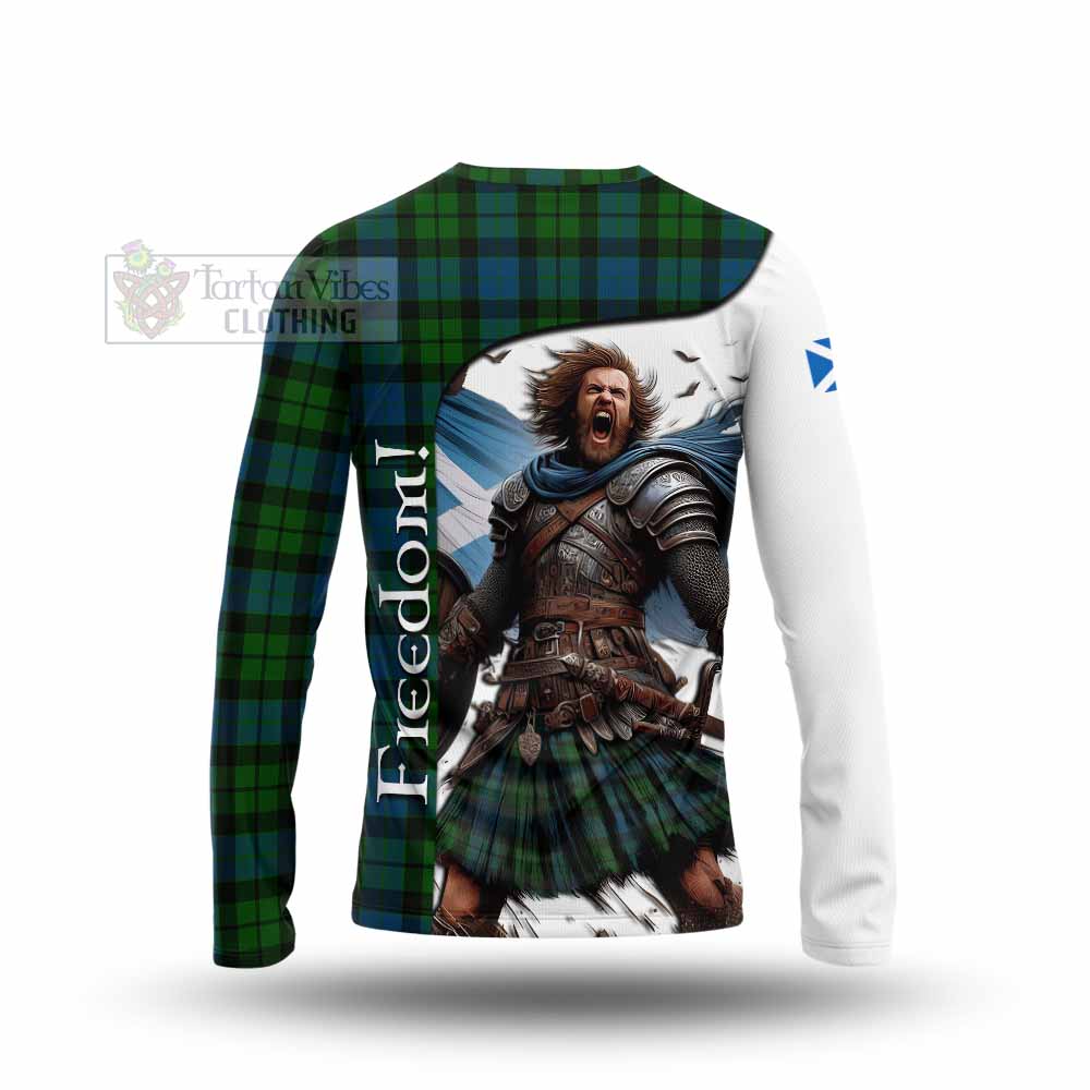 Tartan Vibes Clothing MacKay (McKay) Crest Tartan Long Sleeve T-Shirt Inspired by the Freedom of Scottish Warrior