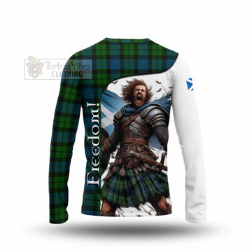 MacKay (McKay) Crest Tartan Long Sleeve T-Shirt Inspired by the Freedom of Scottish Warrior