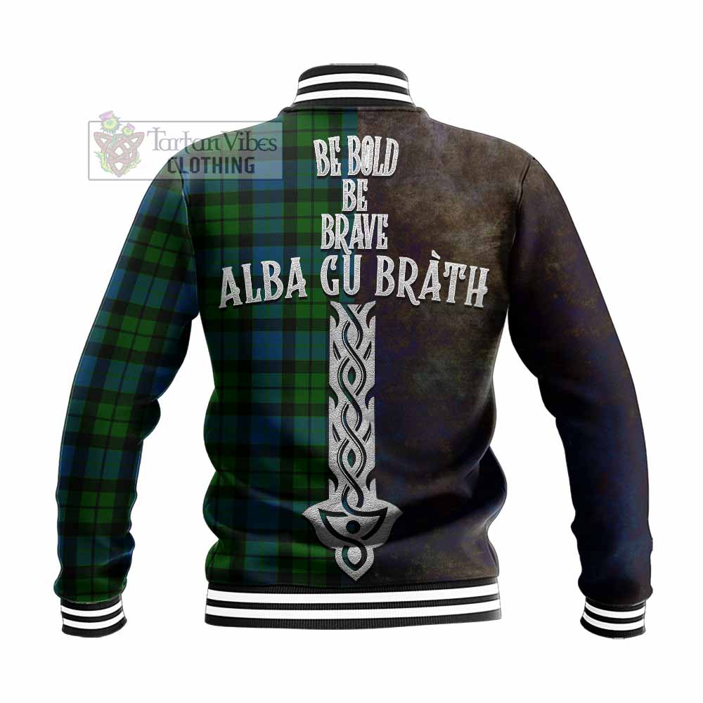 MacKay (McKay) Tartan Family Crest Baseball Jacket Alba Gu Brath Be Brave Lion Ancient Style - Tartan Vibes Clothing