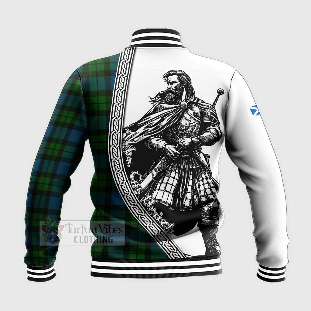 Tartan Vibes Clothing MacKay (McKay) Tartan Clan Crest Baseball Jacket with Highlander Warrior Celtic Style