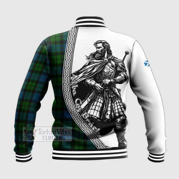 MacKay (McKay) Tartan Clan Crest Baseball Jacket with Highlander Warrior Celtic Style