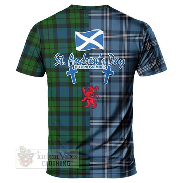 MacKay (McKay) Tartan T-Shirt Happy St. Andrew's Day Half Tartan Style