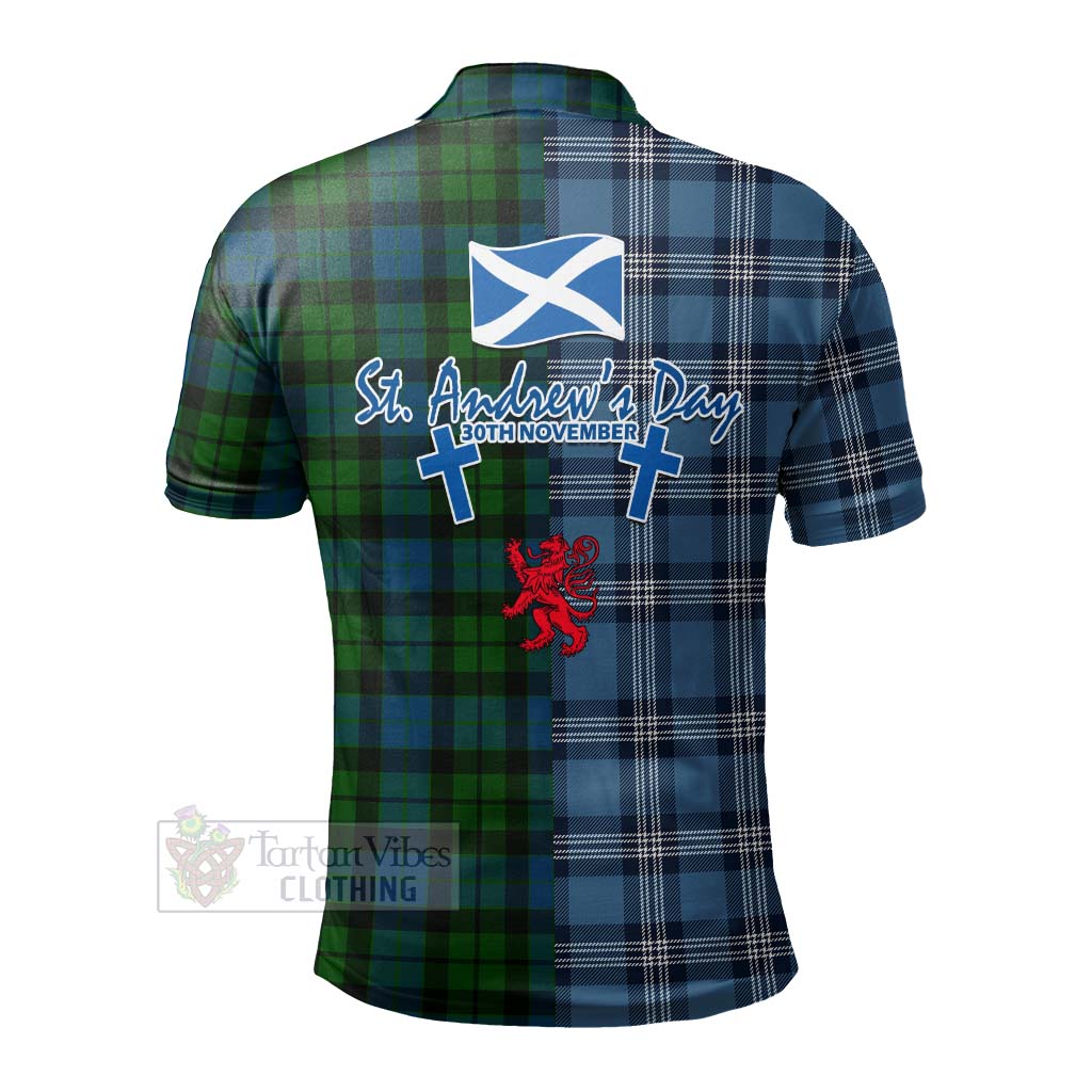 Tartan Vibes Clothing MacKay (McKay) Tartan Polo Shirt Happy St. Andrew's Day Half Tartan Style