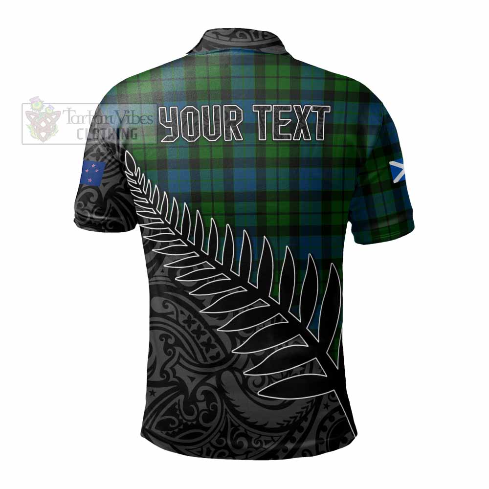 MacKay (McKay) Crest Tartan Polo Shirt with New Zealand Silver Fern Half Style