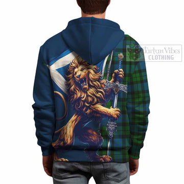 MacKay (McKay) Tartan Family Crest Hoodie with Scottish Majestic Lion