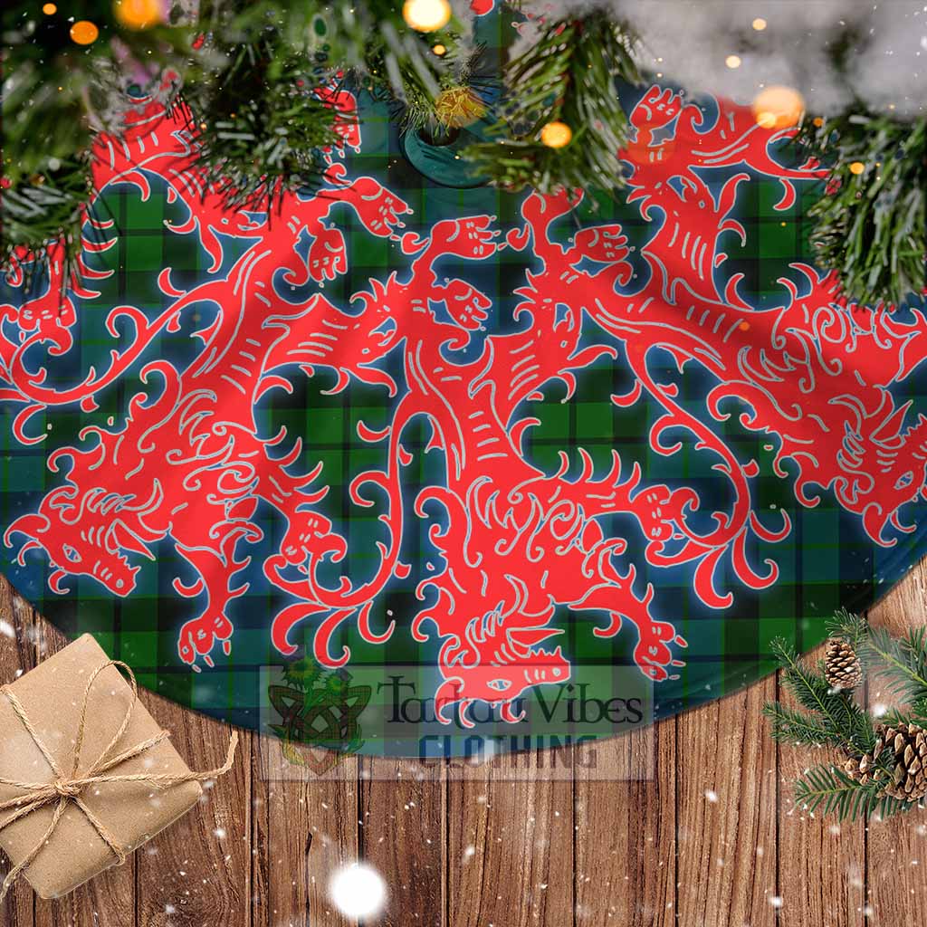 Tartan Vibes Clothing MacKay (McKay) Tartan Christmas Tree Skirt Lion Rampant Style