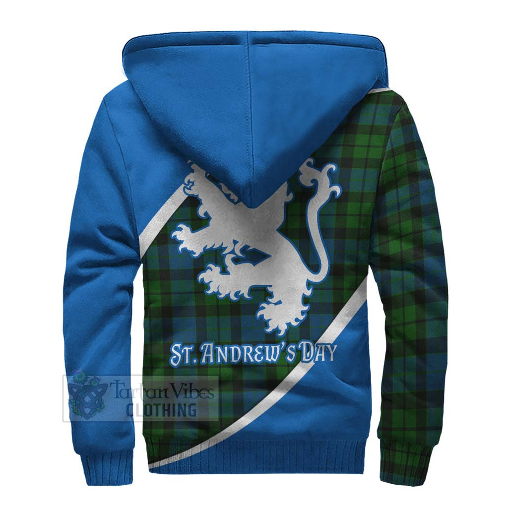 Tartan Vibes Clothing MacKay (McKay) Family Crest Tartan Sherpa Hoodie Celebrate Saint Andrew's Day in Style