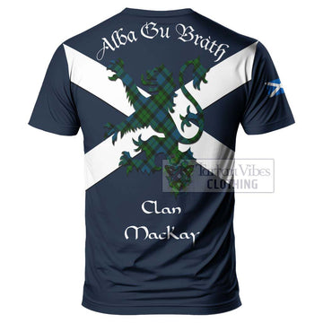 MacKay (McKay) Tartan Lion Rampant T-Shirt Proudly Display Your Heritage with Alba Gu Brath and Clan Name